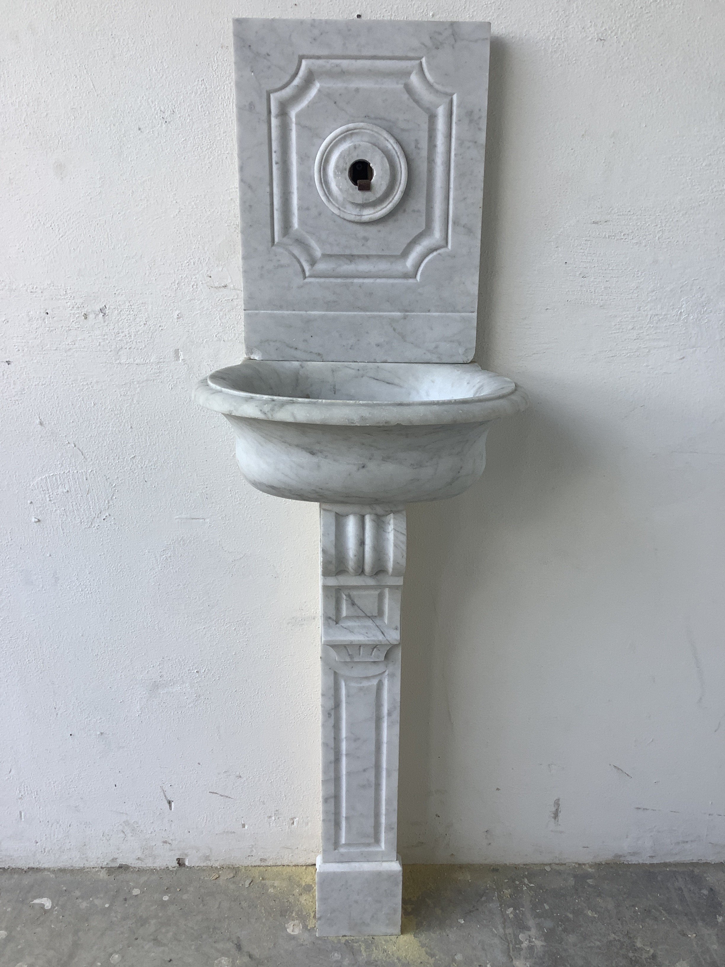 Antique Pedestal Wall Fountain from a courtyard in Charleville-Mezieres, a town in the Ground Est region of France - image 4